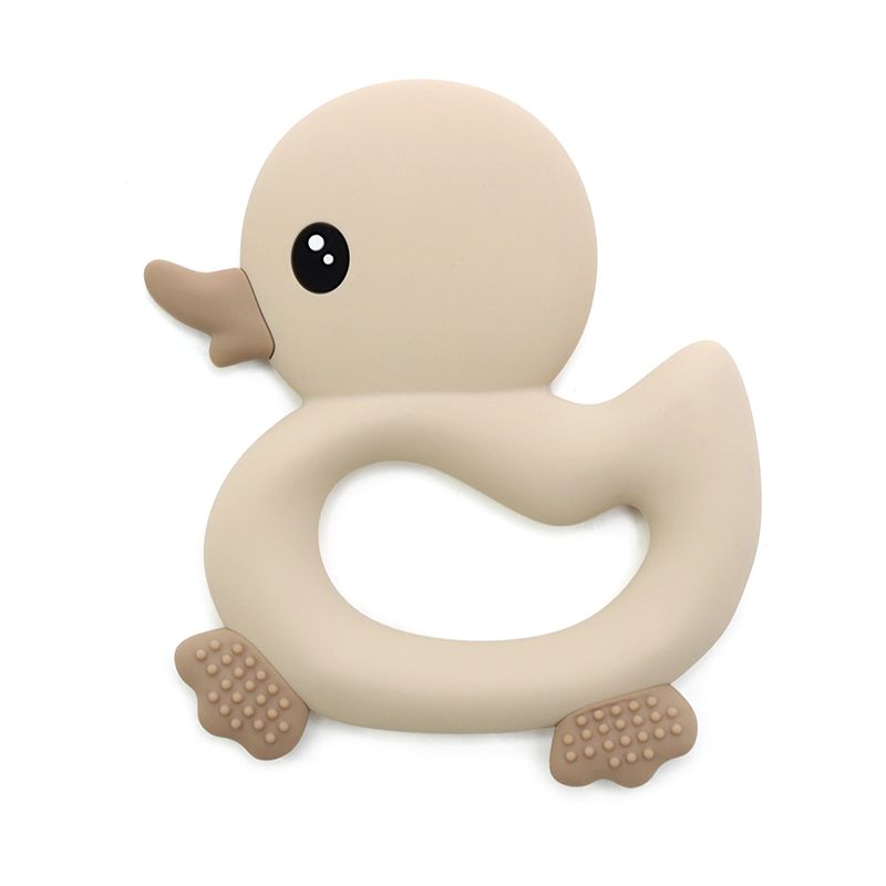 Bidering med and og taktile overflader, beig Baby tilbehør Min Egen Verden.dk