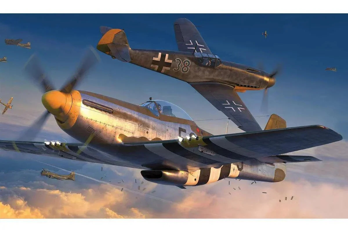 Airfix P-51D Mustang vs Bf109F-4 Dogfight Double 1:72 123Unik
