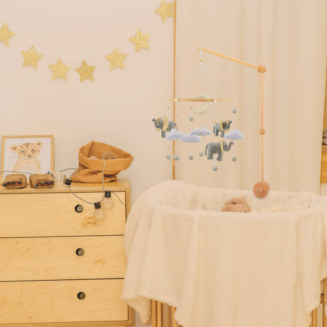 MOBIL: ELEFANTERNE Baby tilbehør Ulysse Couleurs d'Enfance