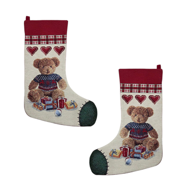 Julesok / Befana "Teddy" i Gobelin Lurex Lunaria Lab