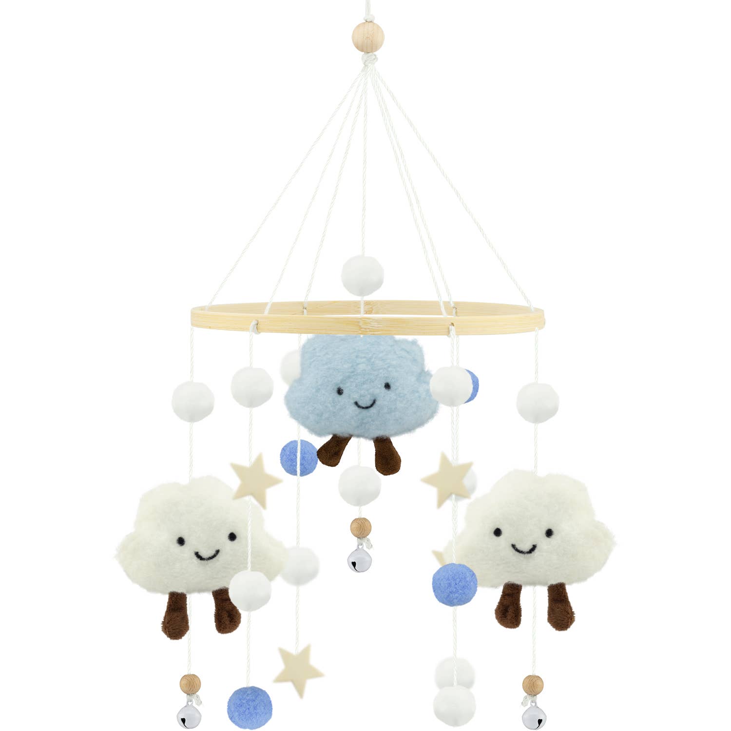 Mobil Blå Sky – Håndlavet Filtmobil til Baby Baby tilbehør Ulysse Couleurs d'Enfance