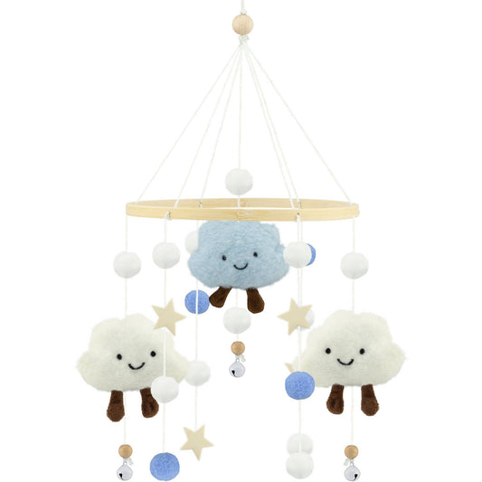 Mobil Blå Sky – Håndlavet Filtmobil til Baby Baby tilbehør Ulysse Couleurs d'Enfance