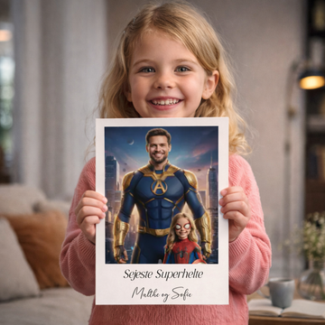Plakat Ai genereret Superhelte - Upload eget billede