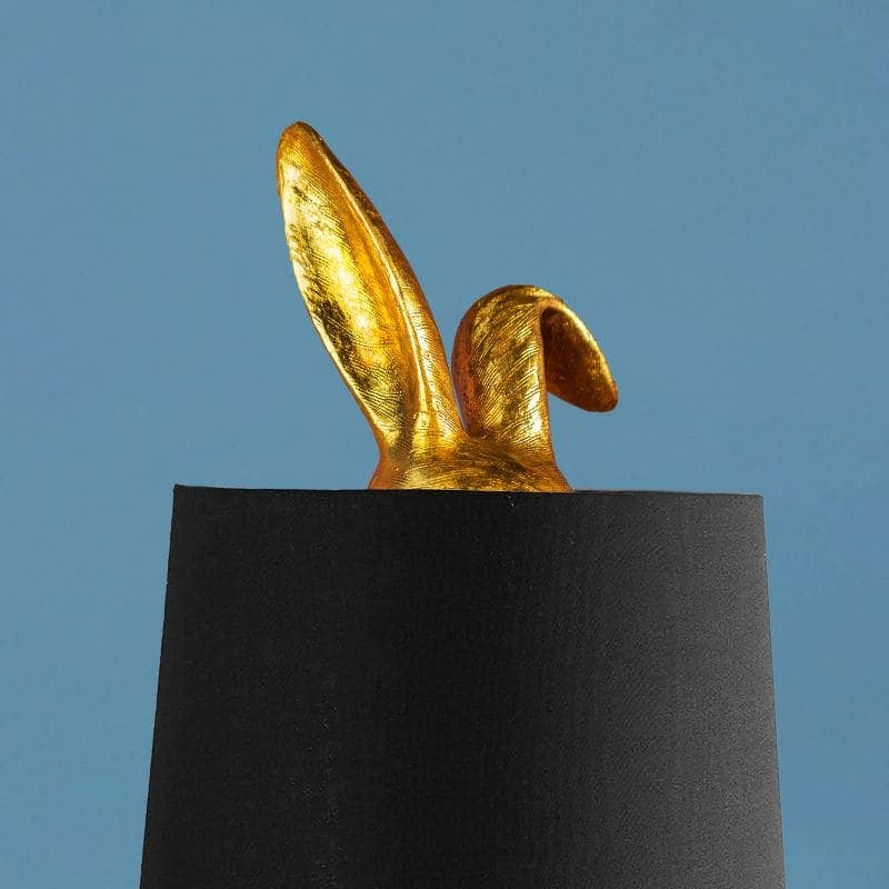 Bordlampe Hiding Bunny®, Guld/Sort, 24 x 24 x 74 cm