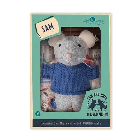 Plyslegetøj til børn – Musefamilie (12 cm) – flere varianter, Sam
