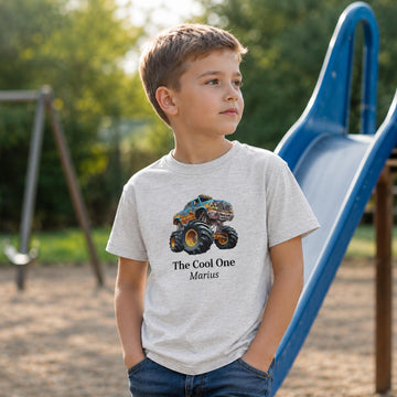 T-shirt til børn - Monster Truck. Vælg motiv