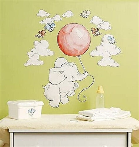 Wallstickers - Flyvende elefant fra WALLIES Alm produkt 123Unik