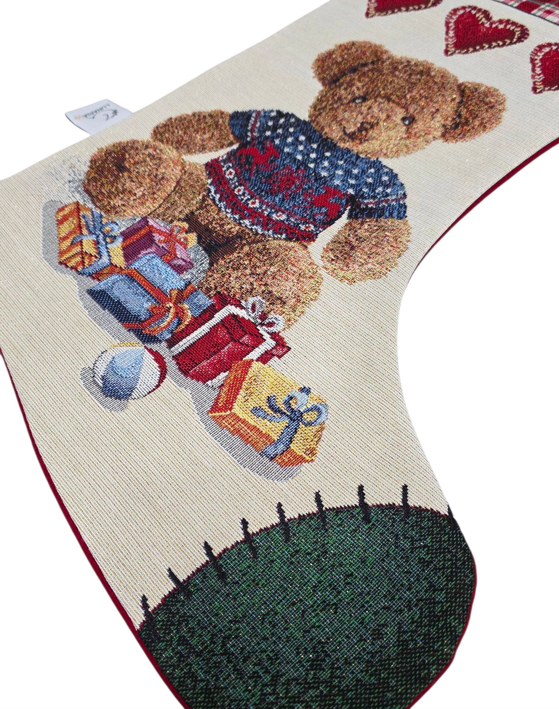 Julesok / Befana "Teddy" i Gobelin Lurex Lunaria Lab