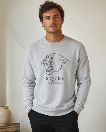 Sweatshirt  til voksne - Panter Line art