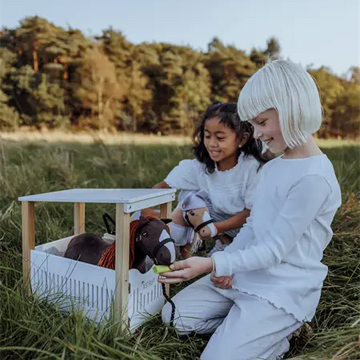 Hestestald til lille 30cm hest Minegenverden.dk