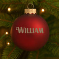 Mat rød julekugle 80mm Customizer 123Unik