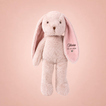EcoFriends Bunnies - Svea i Støvet Rosa, 45 cm - m/u navn
