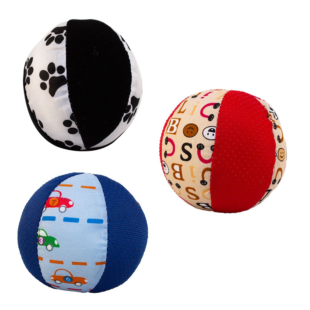 Magni | Stofbolde Ø12,5 cm., 3 stk. assorteret Alm produkt Magni