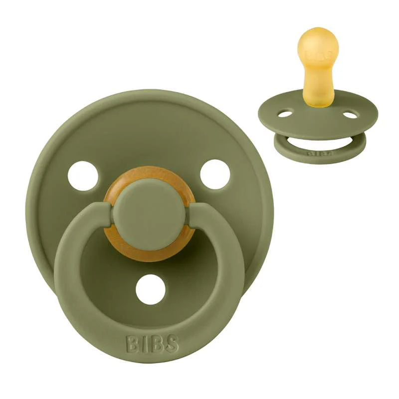 BIBS Rund Colour Sut Olive Natur Rubber Latex