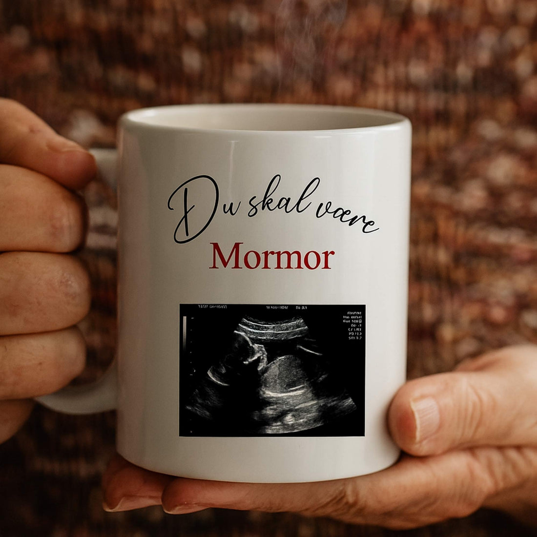 Keramik krus - Du skal være...... med billede Customizer TeeInBlue