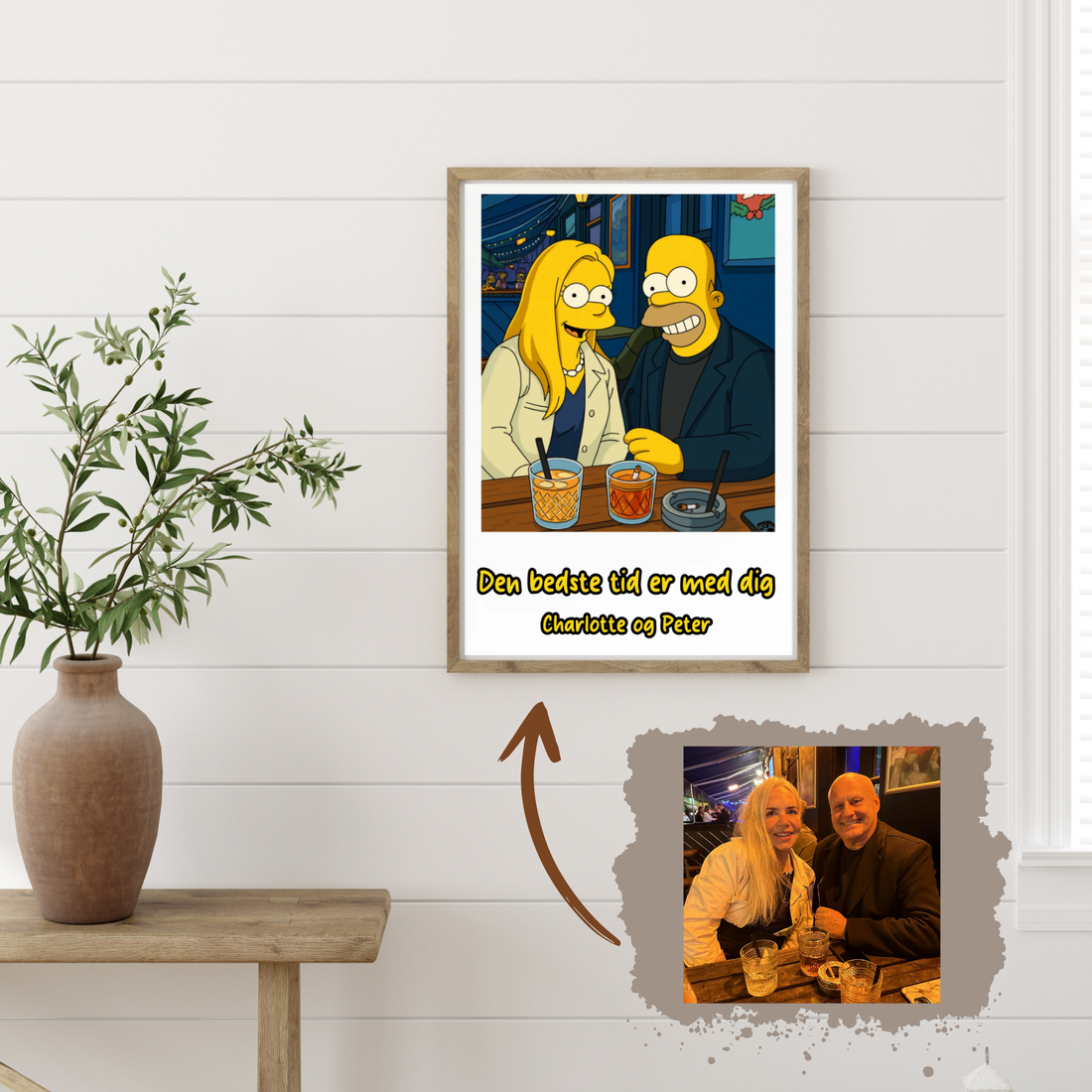Plakat Ai genereret Simpsons - Upload eget billede Customizer TeeInBlue