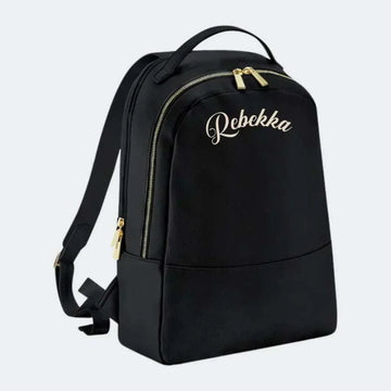 Sort læderlook rygsæk 10 liter Customizer 123Unik Sort læderlook rygsæk 10 liter