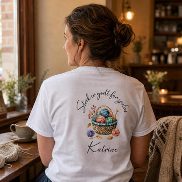 T-shirt - Strik er godt for sjælen. Se motiver