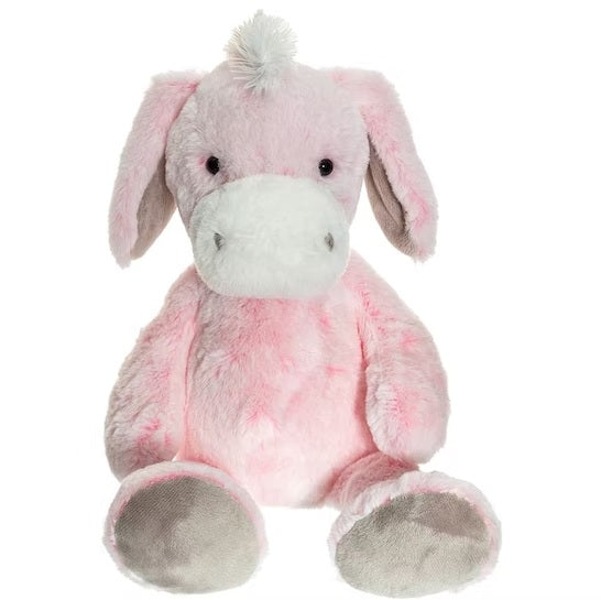 Teddykompaniet æsel bamse i lyserød farve til børn