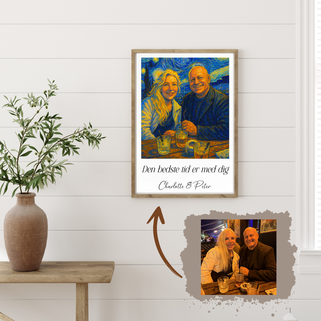 Plakat Ai genereret Vangogh Painting - Upload eget billede Customizer TeeInBlue