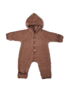 Jumpsuit bouclé merino uld, rose brown