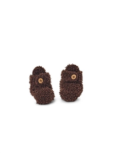 Futter bouclé merino uld, brown