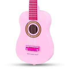 Guitar til børn, lyserød 60 cm