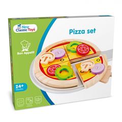 Pizza legemad i træ fra New Clasic Toys