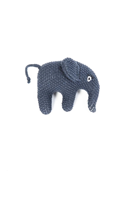 Image of Elefant lille håndrangle i blå fra Smallstuff (5712352065662)