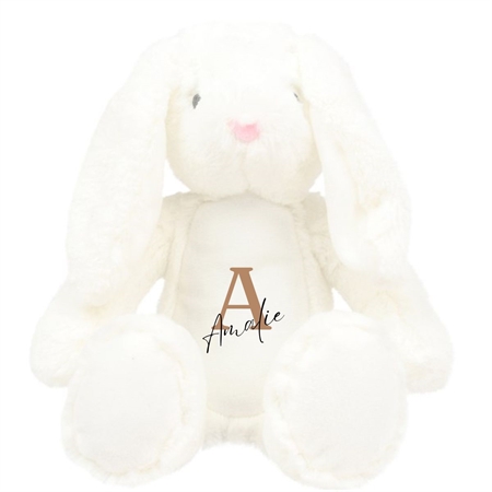 Hvid kanin bamse