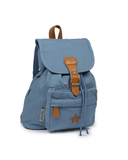 Mulepose rygsæk - blå m/uden navn fra Smallstuff