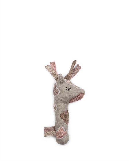 Image of Giraf rangle i sand/rosa fra Smallstuff (SS22-40005-44)