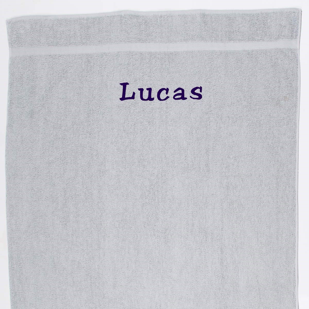 Image of Lysegråt Håndklæde med navn - 50 x 90 cm (TC003BBLU70x130 -lysegraaa - Copy- 50 x 90 cm)