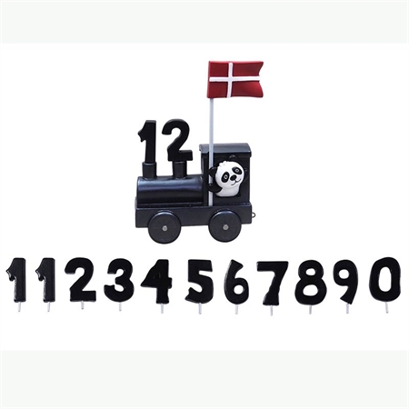 Image of Lokomotiv til navnetog, 11 tal og flag (FR22229)