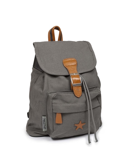 4: Smallstuff - Baggy Back Pack Leather Star - Grey