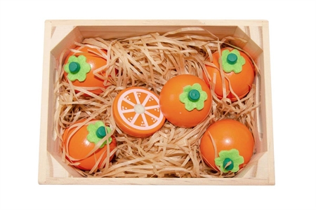 Image of 5 Appelsiner med magnet i en boks (3056B)