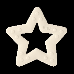 BIBS Baby Bidering -  Stjerne i ivory/hvid