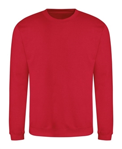 Voksen Sweatshirt i Fire red med/uden navn