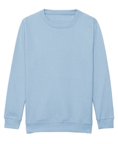 Sweatshirt i Sky blue med/uden navn