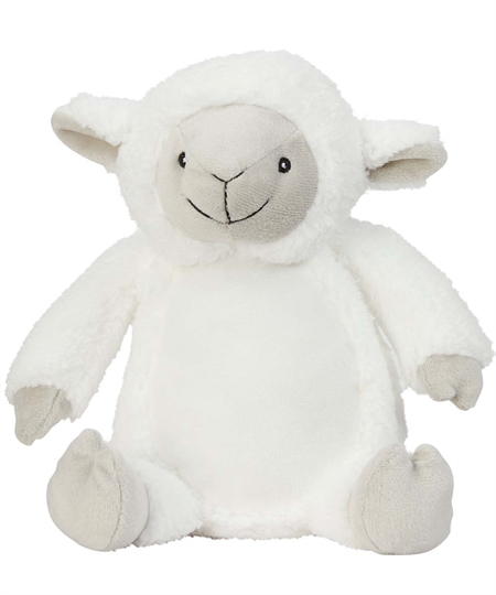 Billede af Lille hvidt lam bamse på 26 cm