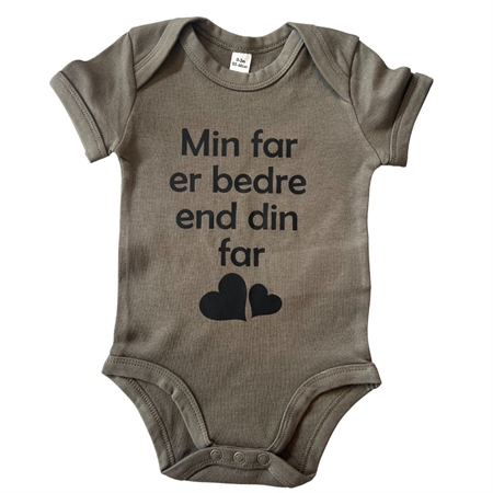 Body med tryk - fåes i flere farver 0-3M