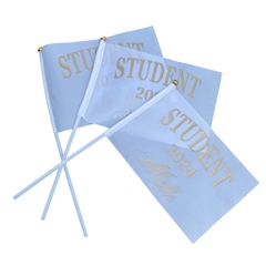 Student 2024 flag med 3 stk personlige flag