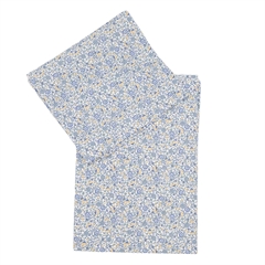 Junior Sengetøj liberty blå blomst - økologisk