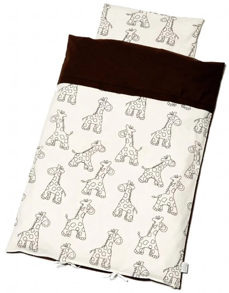 Image of Baby sengetøj med giraffer fra Babytrold (babytrold-giraf-senge)