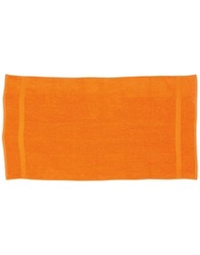 Orange Håndklæde med navn - 2 størrelser